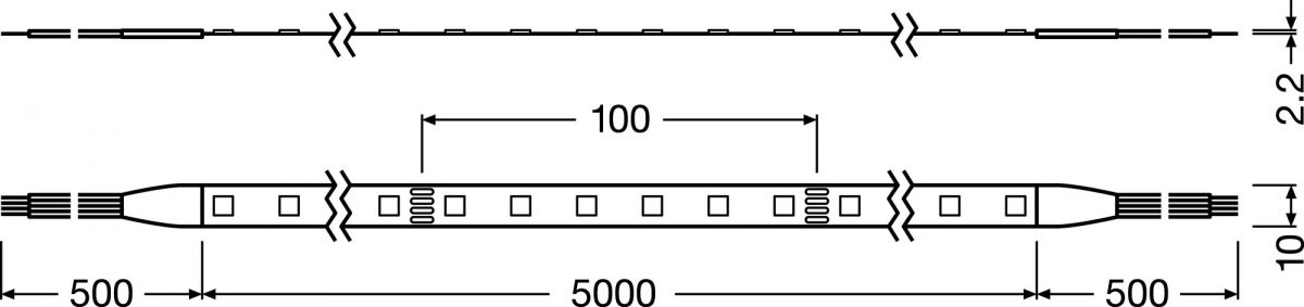 LED-Stripe IP65 LS VAL-500/RGB/5