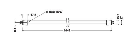 LED-Tube T5 1449mm TUBET5EXTHO80P37W65