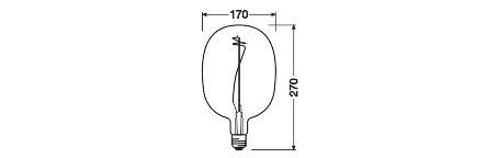 LED-Vintage-Lampe E27 V1906BALBLUED104.5W