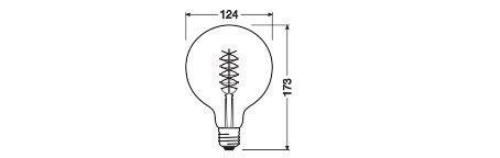 LED-Vintage-Lampe E27 V1906GL125D307.8W/18