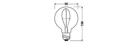 LED-Vintage-Lampe E27 V1906GLOBE95103.4W18