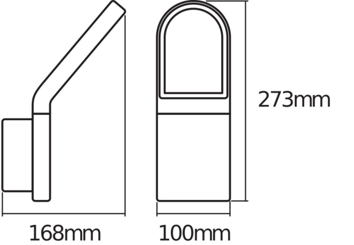 LED-Wandleuchte END.ST.WallSen.12WDG