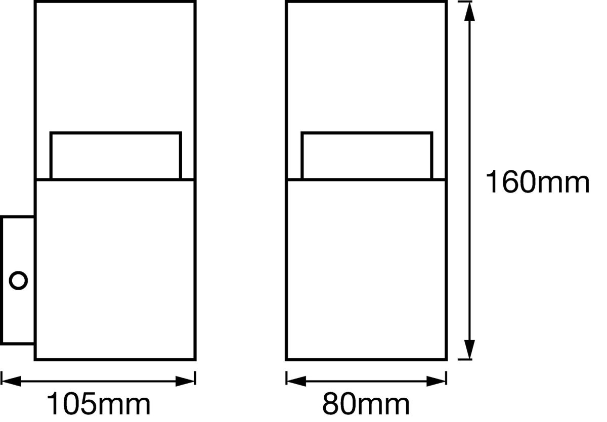 LED-Wandleuchte ENDURA#4058075474178