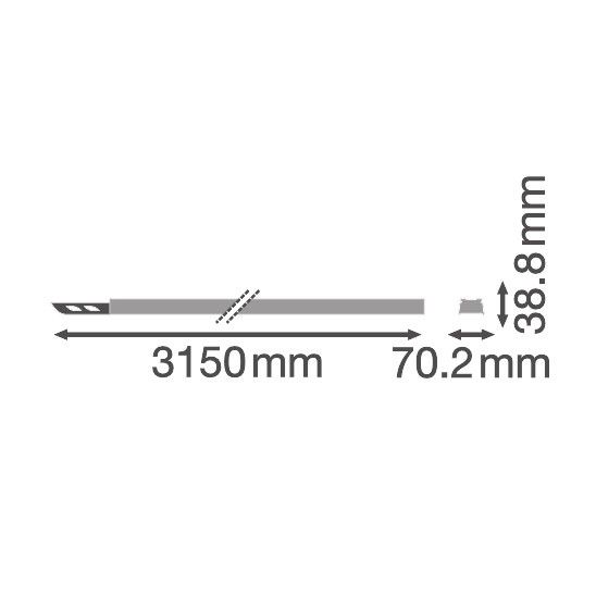 Tragschienenprofil 5-pol. TRUSYSFL.PRAIL30005P