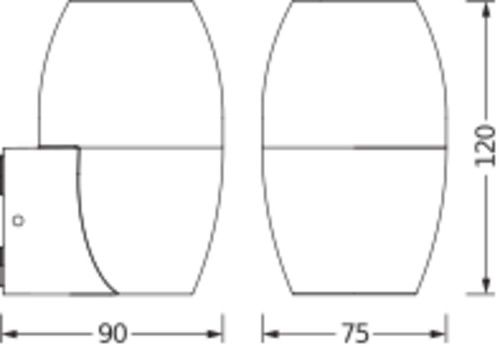 Wandleuchte GU10 ENDURA#4058075554474