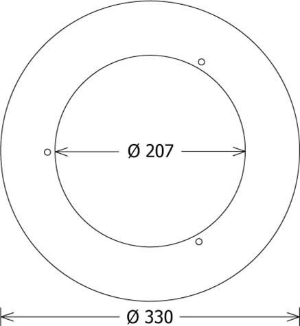 Deckenausgleichsring ZDAR 207.250-310 ws