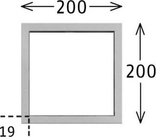 Einbaurahmen SCER 33.100 ws