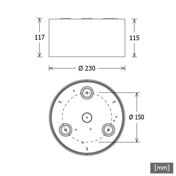 LED-Anbaudownlight VTFM-A 101.830ws