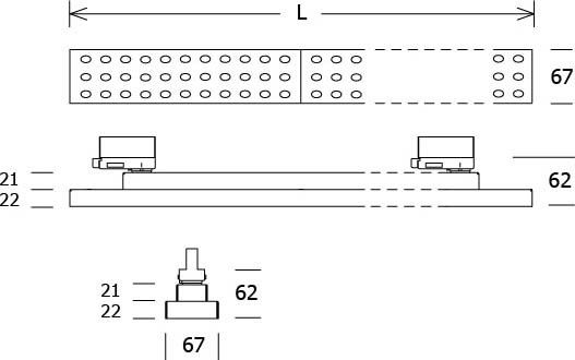 LED-Anbauleuchte LUZ06-T 13.007.30 si