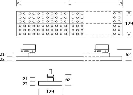 LED-Anbauleuchte LUZ06-T 23.007.30 si