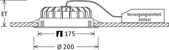 LED-Einbau-Downlight VTFM 101527 si