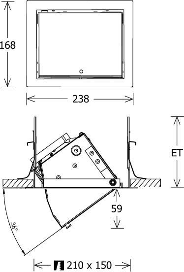 LED-Einbau-Wallwasher VFCL 700.2527 si