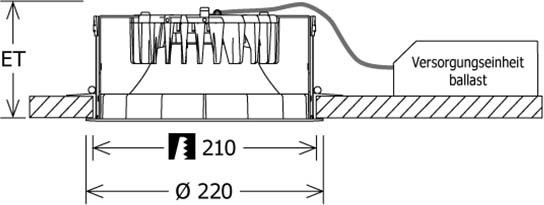 LED-Einbaudownlight FLIR 400.2030.01 si