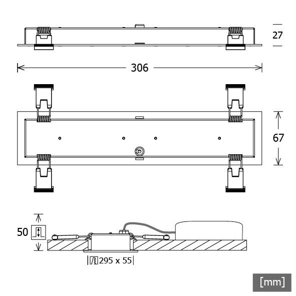 LED-Einbauleuchte CHOCM-R 171. #665594