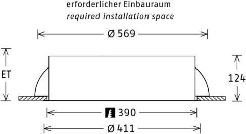 LED-Einbauleuchte PLL27410301/DALI si