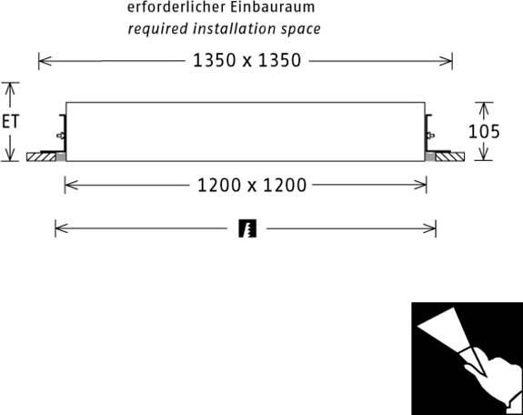 LED-Einbauleuchte PLL551200302/DALI