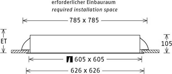 LED-Einbauleuchte PLL57625302/DALI ws