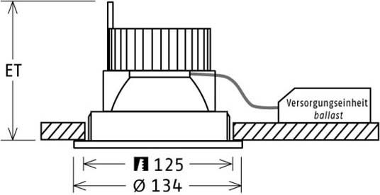 LED-Einbaustrahler CSALP 60.2040.15 si