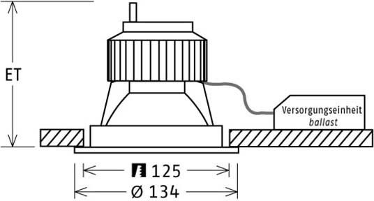 LED-Einbaustrahler CSALP 60.2040.25 si