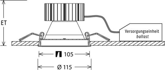 LED-Einbaustrahler FLIR 200 ws #641767