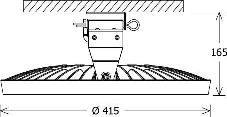 LED-Hallenleuchte FLCA-A 415.180.40 si