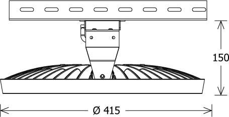 LED-Hallenleuchte FLCA-K 415.135.40 si