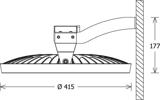 LED-Hallenleuchte FLCA-W 415.135.40 si