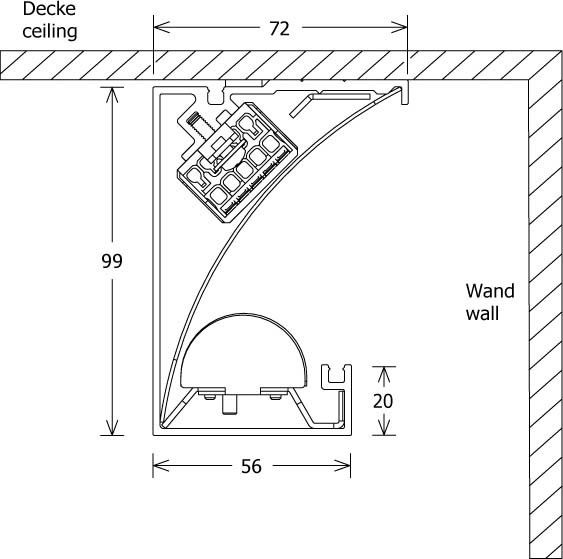 LED-Lichtvoute IDL 70.1527.2000 ws