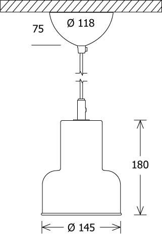 LED-Pendelleuchte FAB 145.1027 mt/ws