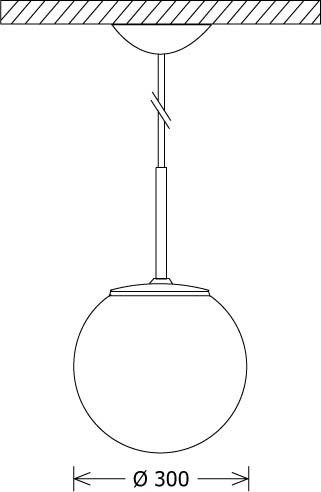 LED-Pendelleuchte GLO 300.2040.1DA ws