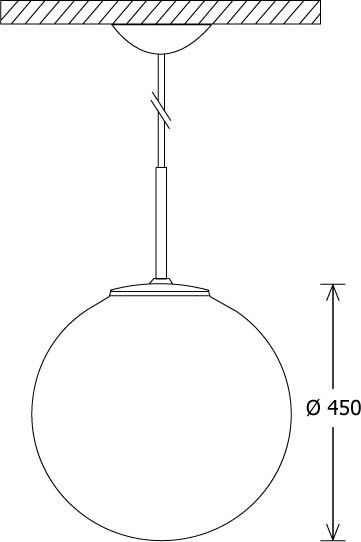 LED-Pendelleuchte GLO 450.2630.2DA ws