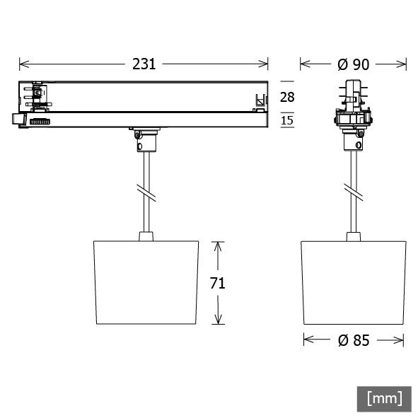 LED-Pendelleuchte ORYOP203.927.15CASsi