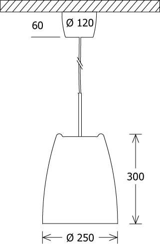 LED-Pendelleuchte TERSO 2501830DA sw