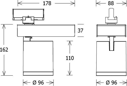 LED-Stromschienenstrahler SCOUT205940252D-EUsw