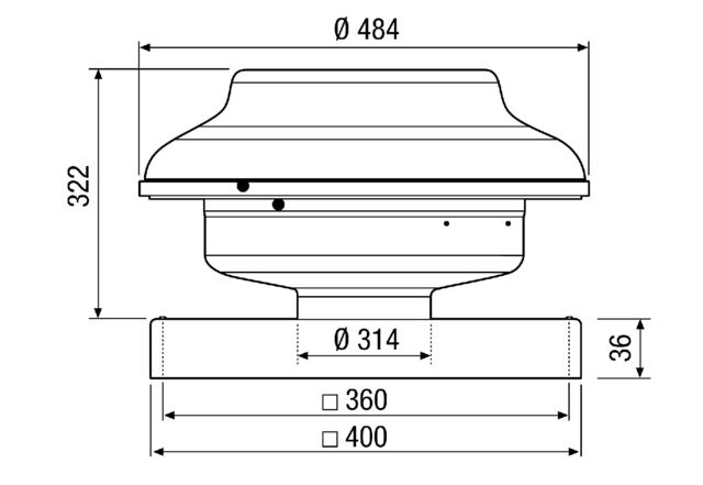 Radial-Dachventilator EHD 31