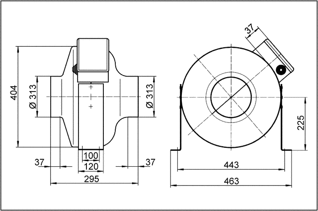 Radial-Rohrventilator ERR 31/1