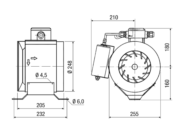 Ventilator ERM 25 E Ex e