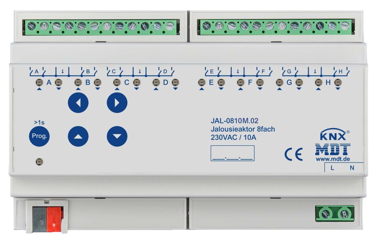 Jalousieaktor 8-fach JAL-0810M.02