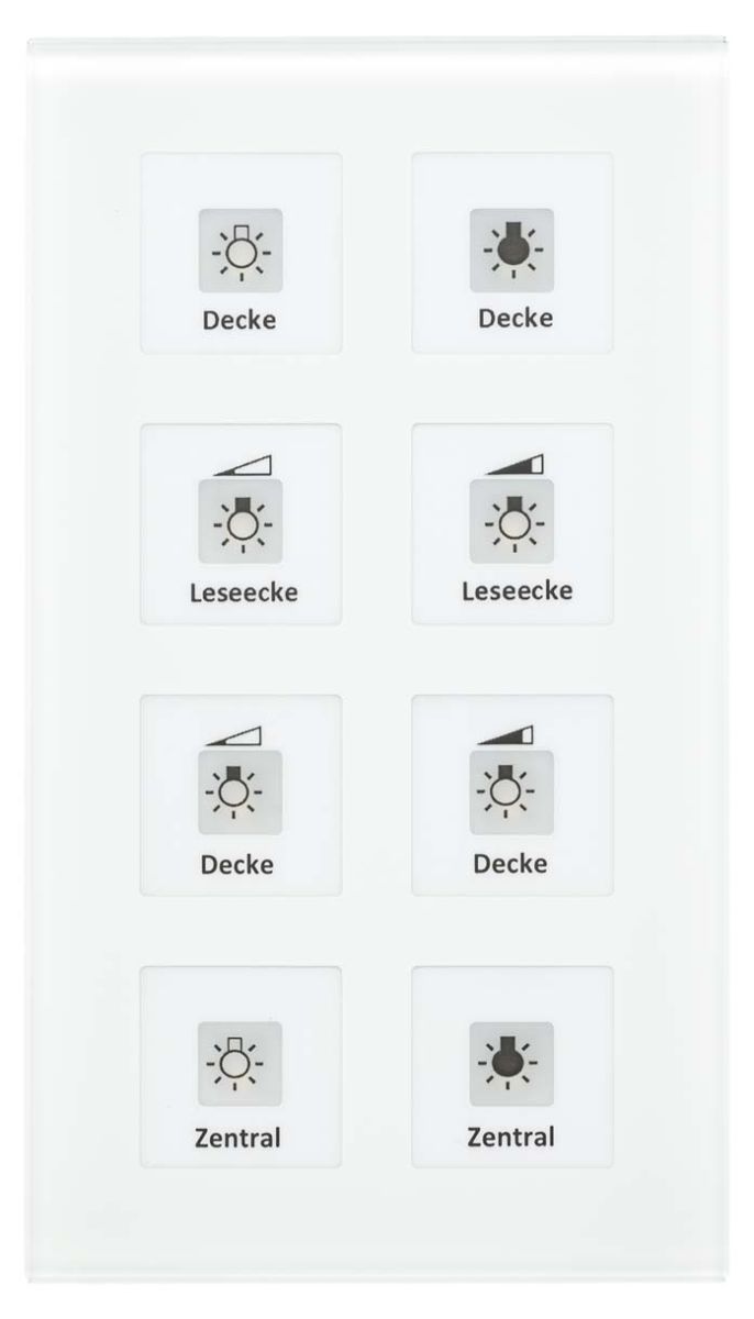 KNX RF+Funk Glastaster RF-GTT8W.01