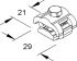 Gitterrinnen-Erdungsklemme GTEKM 6X25