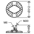 LED-Hallenleuchte 3410 L100B D