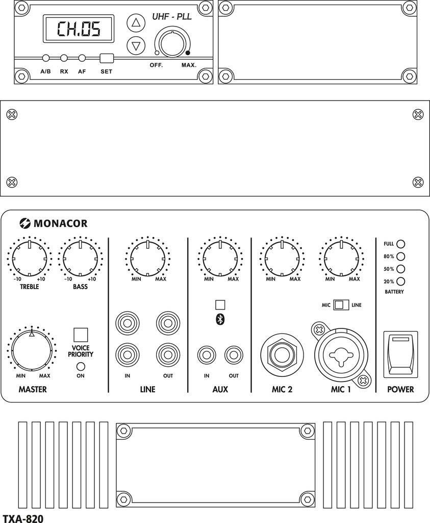 Verstärkersystem TXA-820