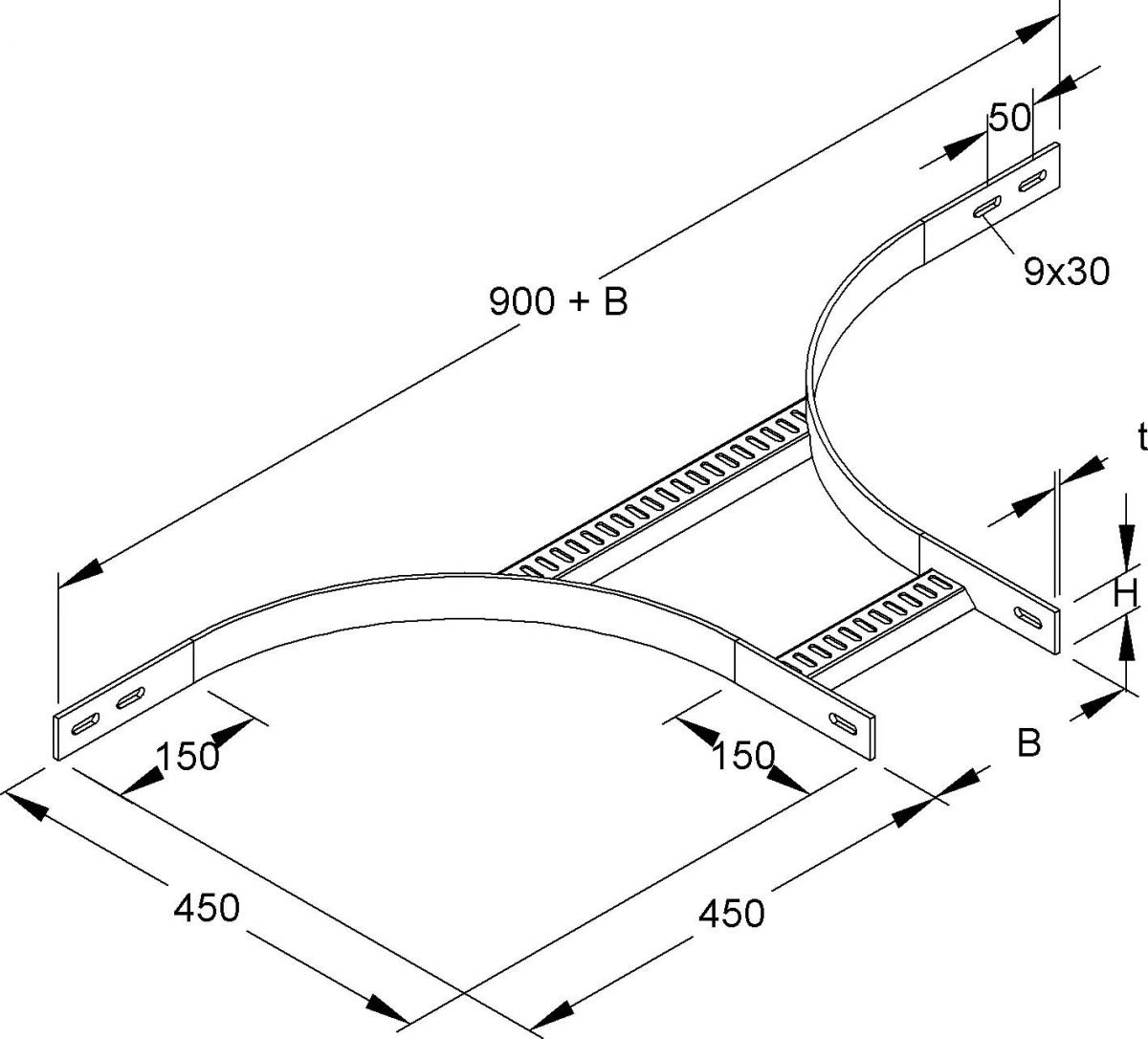 Anbau-T-Stück KLMUAT 40.100 F