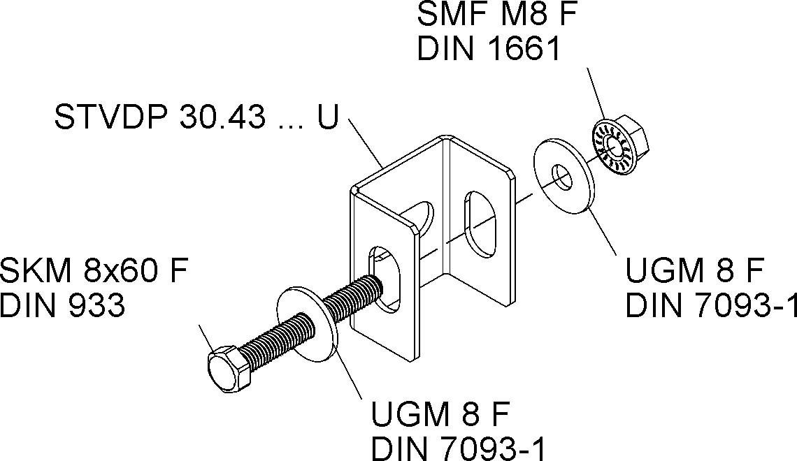 Befestigungsset STVDP 30.43 S