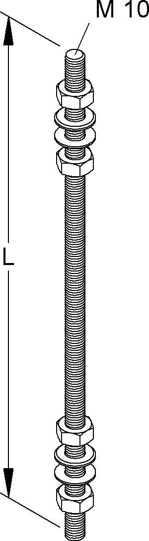 Gewindestab M 10/500