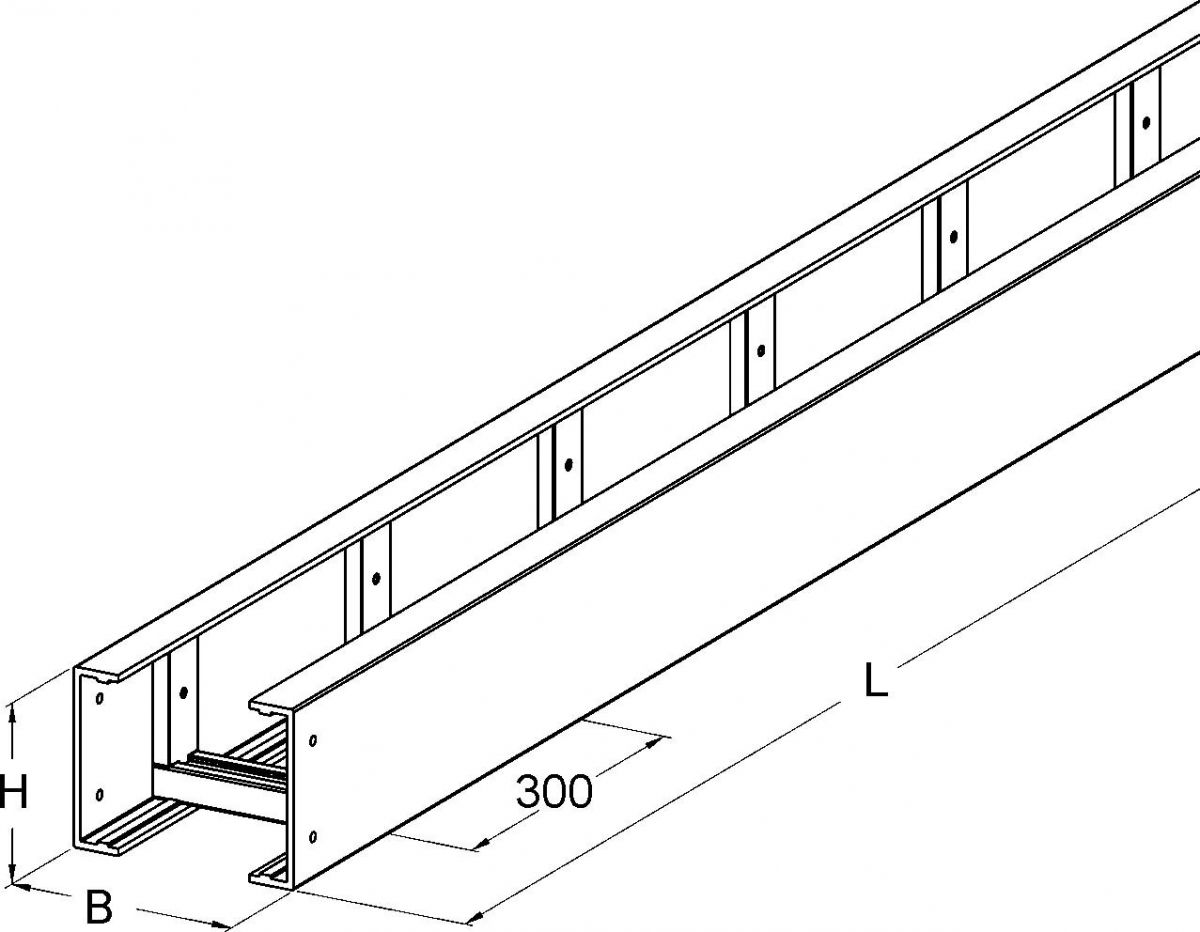 GFK-Kabelleiter UL 150.900/3