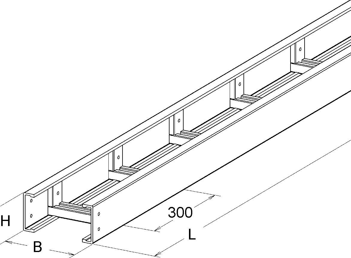 GFK-Kabelleiter ULL 100.900/3