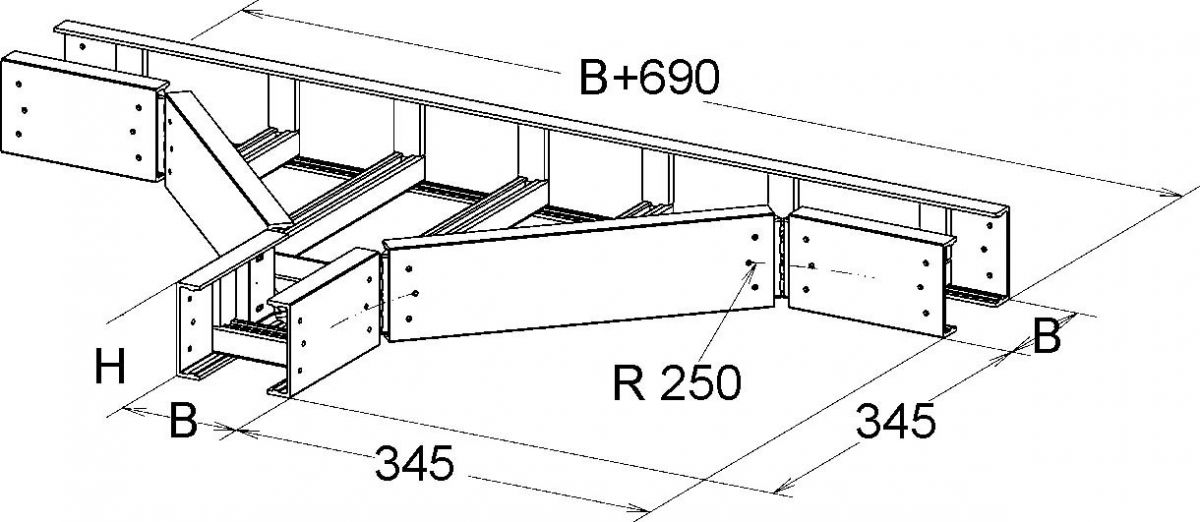 GFK-T-Stück ULLTE 53.600