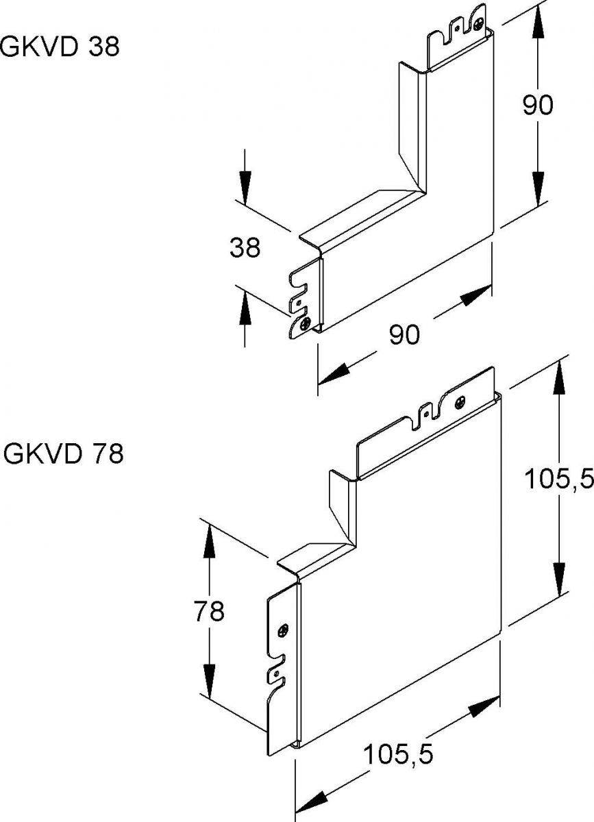 Vertikaleck-Deckel GKVD 78 S