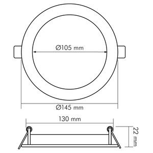 LED-Panel Flat IP44 1571135011